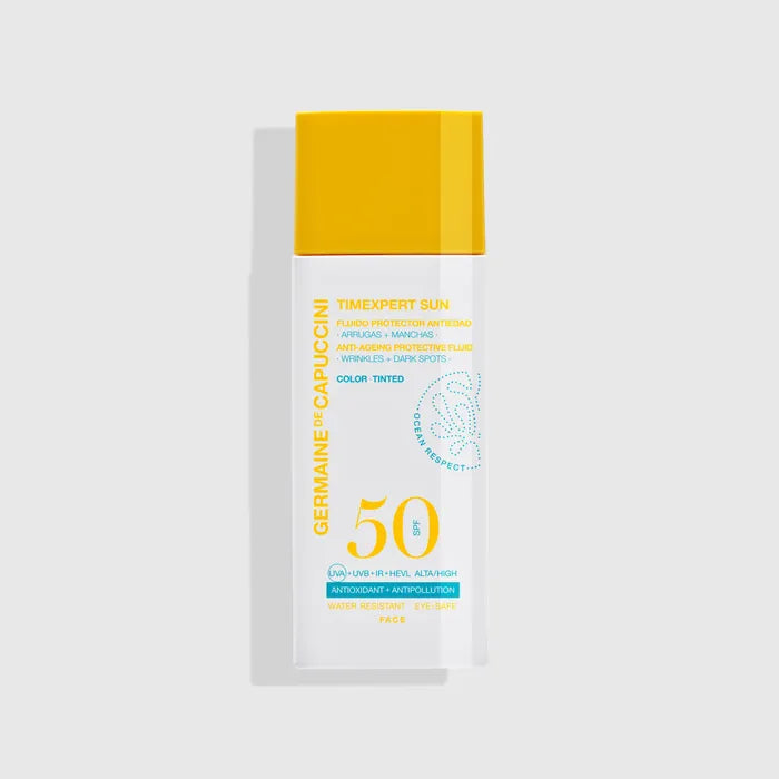 Fluido Protector Solar Antiedad Con Color SPF 50 - Germaine de Capuccini
