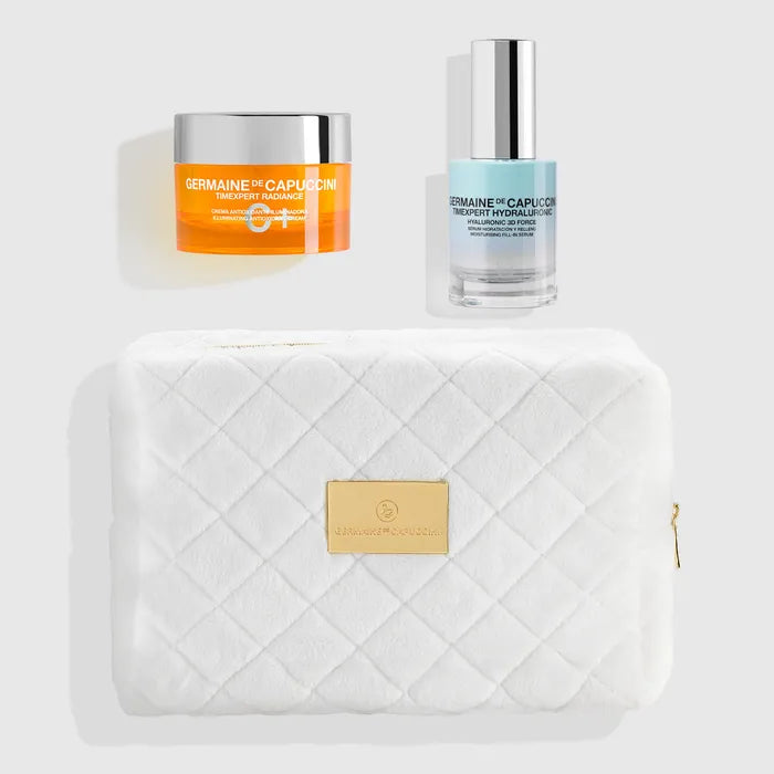 Kit Germaine de Capuccini Antioxidante - Serum Hydraluronic + Crema Antioxidante Radiance C + ¡Necessaire de regalo!